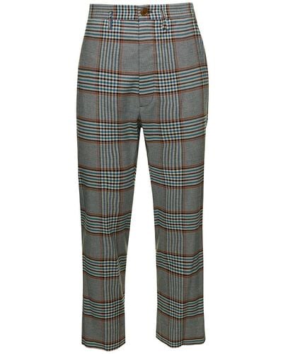 Mens Checked Pants