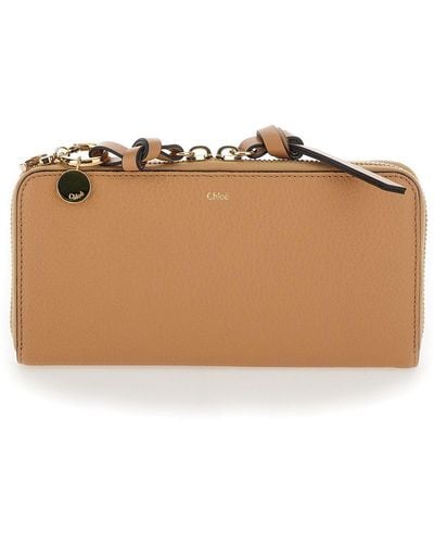 Chloé Wallet With Logo - Brown