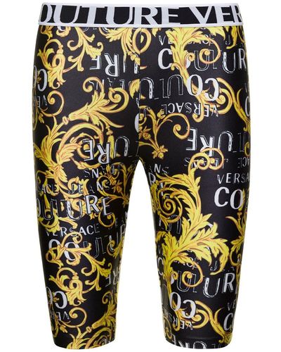 Versace Jeans Couture Bermuda Shorts With Couture Logo Print - Blue