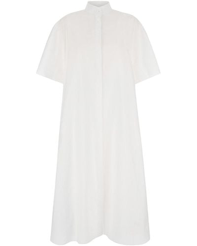 The Row Chemisier Maxi Dress - White