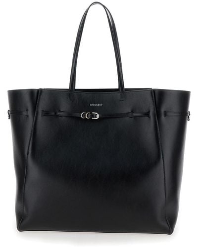Givenchy 'Voyou Large East West' Tote Bag With Logo Detail And B - Black