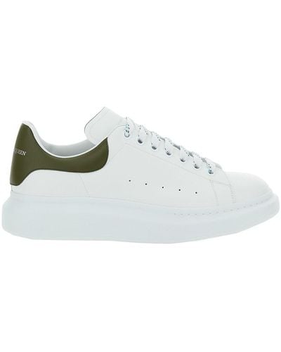 Alexander McQueen Low-Top Sneakers With Chunky Sole And Contrast - White