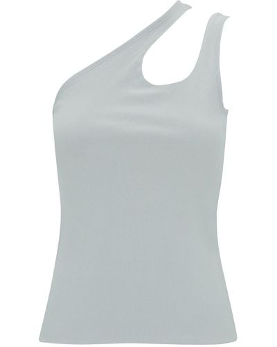 FEDERICA TOSI One-Shoulder Top With Cut-Out - Grey