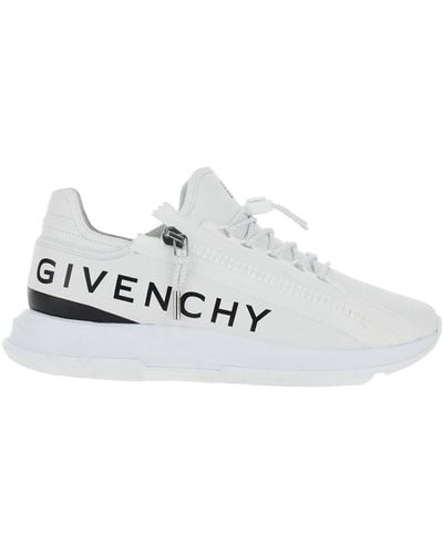 Givenchy Trainer Low Top 'Spectre' Con Zip E Logo - White