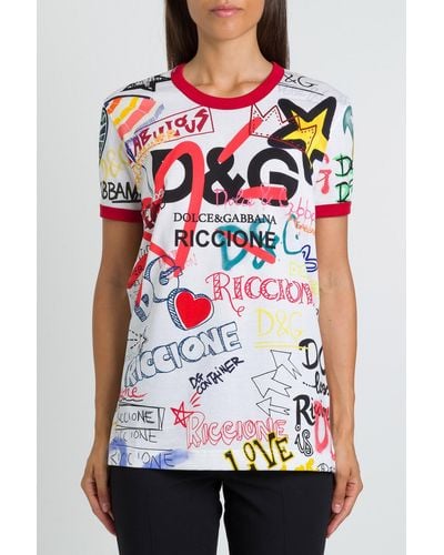 Dolce & Gabbana Exclusively For Gaudenzi Riccione T-Shirt - Red