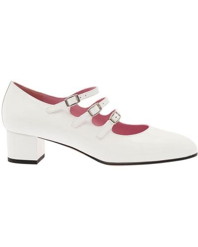 CAREL PARIS 'Kina' Mary Janes With Straps And Block Heel - Pink