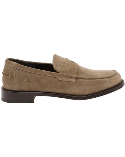 Doucal's Pull-On Loafers - Brown