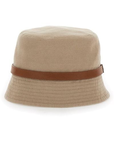 Saint Laurent Bucket Hat With Band - Natural