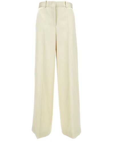 Jil Sander High Waisted Tailoring Trousers - White