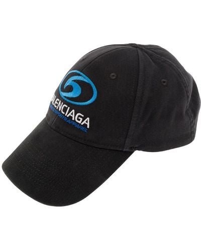 Balenciaga Cappello Da Baseball 'Surfer Cap' Con Ricamo Logo - Blu