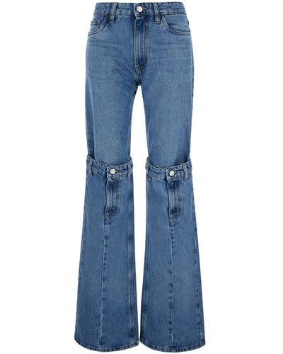 Coperni Jeans Con Apertura Su Ginocchia - Blu