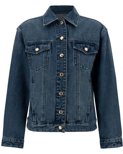 Michael Kors Classic Denim Cotton Jacket - Blue