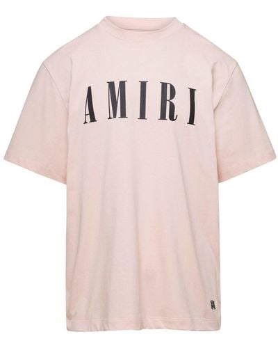 Amiri T-Shirt Girocollo - Rosa