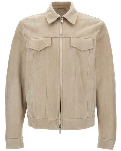 Lardini Classic Collar Jacket - Natural