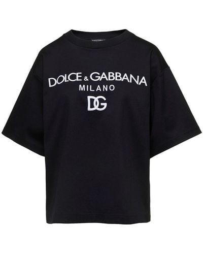Dolce & Gabbana T-Shirt M/Corta Giro - Black