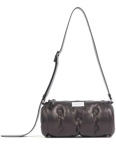 Maison Margiela 'Glam Slam' Crossbody Bag With Logo Patch - Black