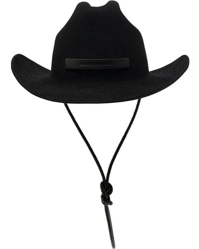 Ruslan Baginskiy Cowboy Hat With Logo Patch - Black
