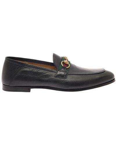 Gucci 'Brixton' Loafers With Horsebit Detail - White