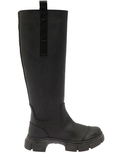 Ganni Recycled Rubber Boots Woman - Black