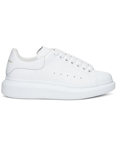 Alexander McQueen Sneaker big sole in pelle bianca - Bianco