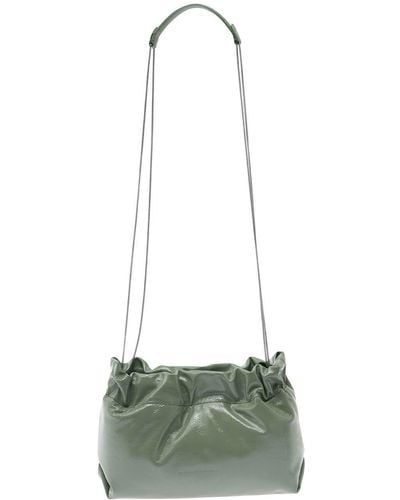 Brunello Cucinelli 'Soft' Shoulder Bag With Precious Chain - Green
