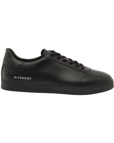 Givenchy Low Top Sneakers With Logo Lettering Detail - Black