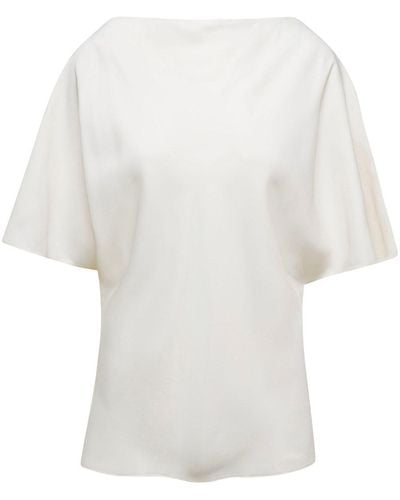 Rohe Shirt With Boat Neckline - White