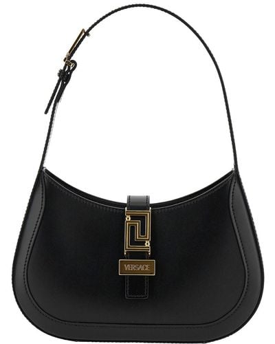 Versace 'Greca Goddess' Small Shoulder Bag - Black