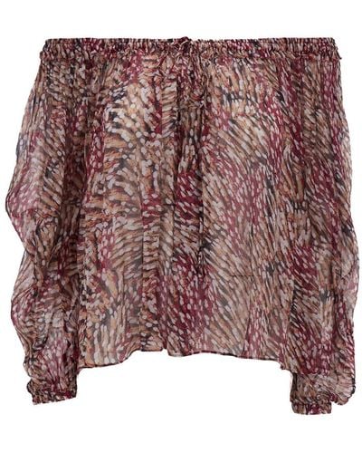 Isabel Marant Multicolored 'Vutti' Blouse With All-Over Graphic Print