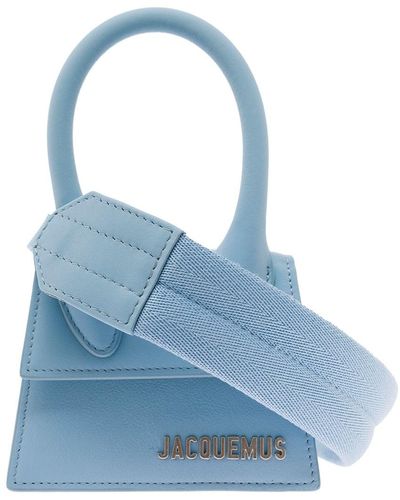 Jacquemus Man's Le Chiquito Homme Leather Crossbody Bag - Blue