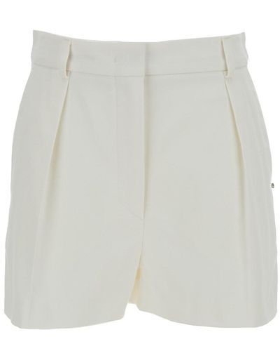 Sportmax Pleated Shorts - White