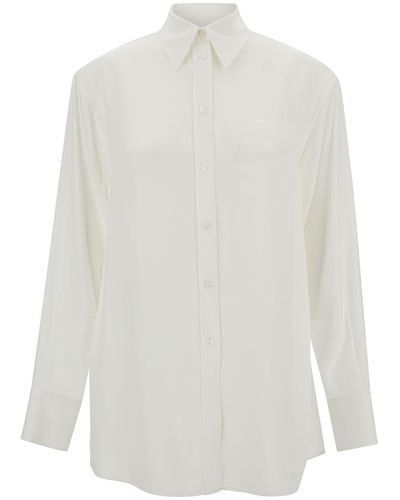 Sportmax 'Rovigo' Shirt With Pointed Collar - White