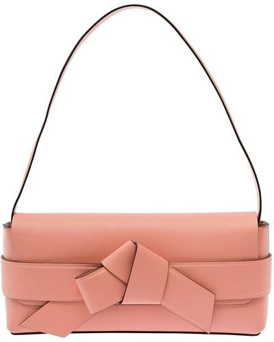 Acne Studios Shoulder Bag With Musubi Knot Detail - Pink