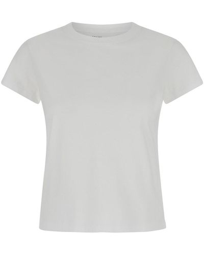 FRAME T-Shirt Girocollo A Maniche Corte - Bianco