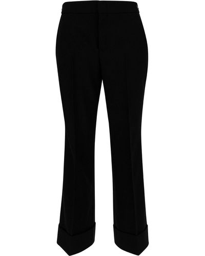 Gucci Slim Pants With Web Detail - Black