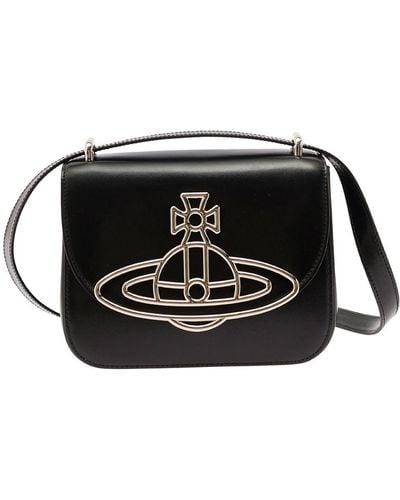 Vivienne Westwood Crossbody Bag With Orb Detail - Black