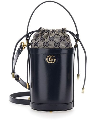 Gucci Mini Bucket Bag With Double G - Blue