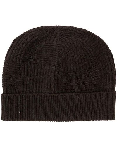 Bottega Veneta Woven Wool Hat - Black