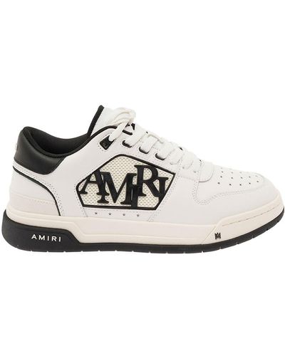 Amiri Low Top Trainers With Contrasting Logo Lettering - White