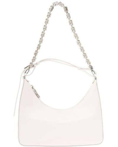 Givenchy 'Moon Cut Ou'T Shoulder Bag With 4G Detail - Natural