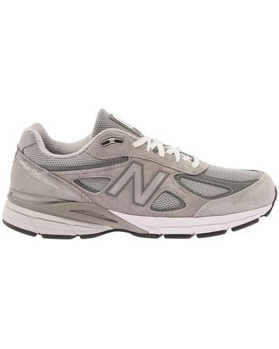 New Balance '990' Low Top Sneakers With Logo Detail - White