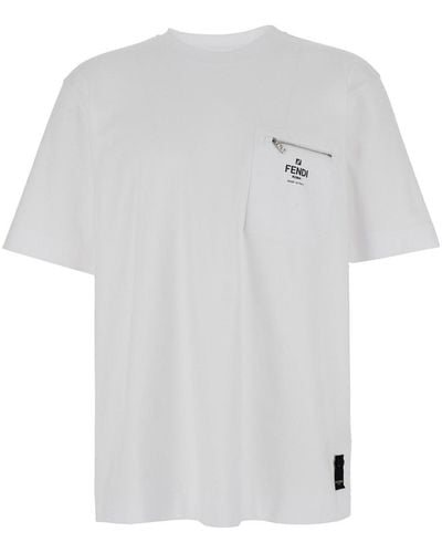 Fendi Patch Pocket T-Shirt - White