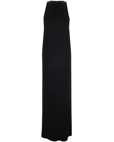 Saint Laurent Back-Tie Dress - Black