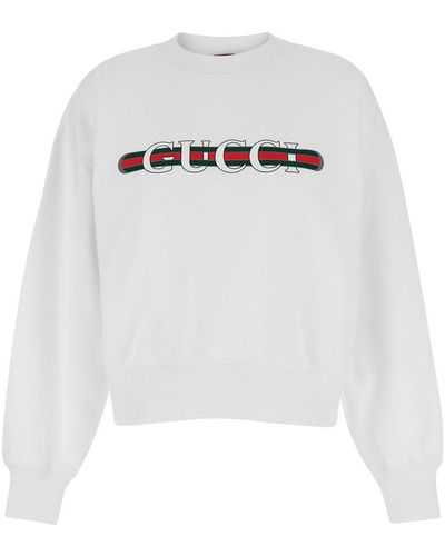 Gucci Logo Sweatshirt - White