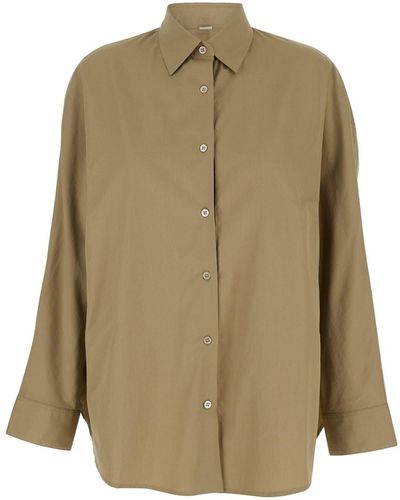Dries Van Noten Shirt With Buttons - Natural