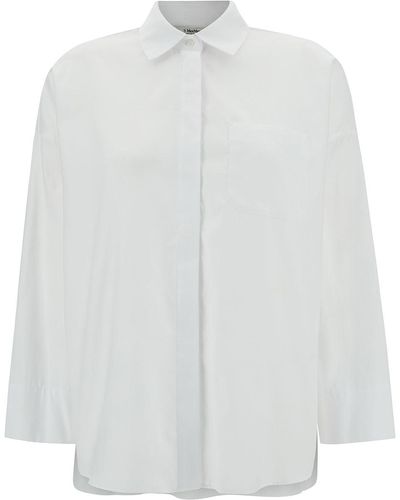 Max Mara 'Lodola' Shirt With Concealed Closure - White