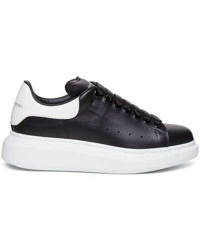Alexander McQueen Oversize And Leather Trainers Alexan - Black