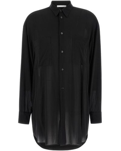 Philosophy Di Lorenzo Serafini Viscose Oversize Shirt - Black