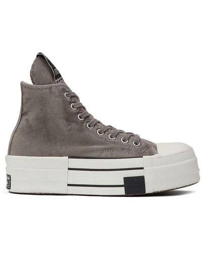 Rick Owens 'Dbl Drkstar Hi' Concrete High Top Trainers - Grey