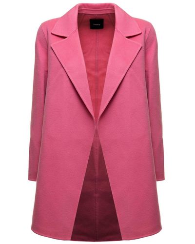 Theory Clairene Wool And Cashmere Coat Woman - Pink